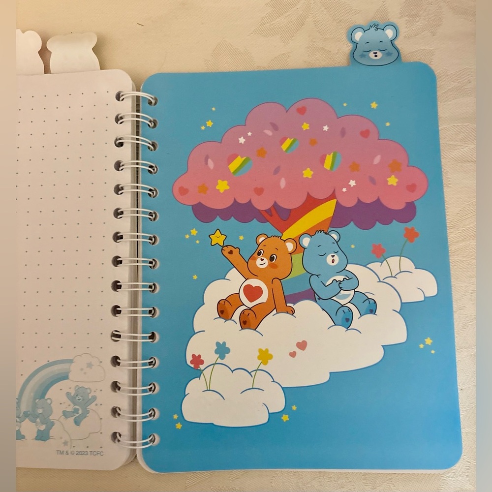 Care Bears Blue Notebook with Tabbed dividers - Picture 7 of 7